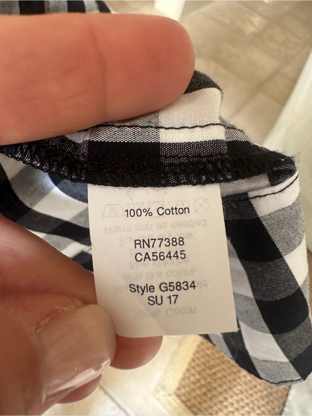 J. Crew Black and White Gingham Midi Shirt Dress - Picture 5 of 10